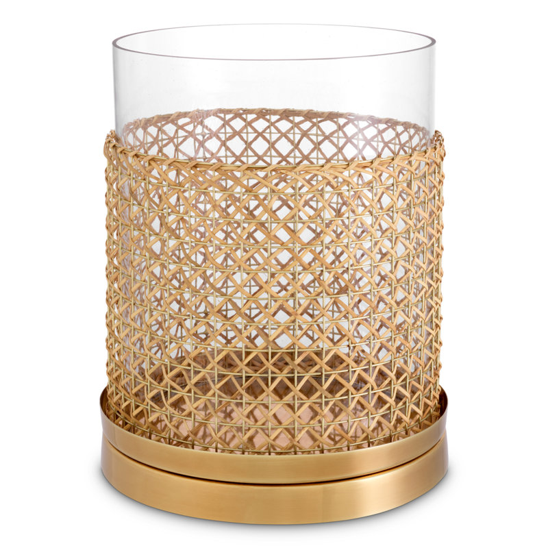 Zimmerman Hurricane Candle Holder, 11.02" H x 9.25" W x 9.25" D
