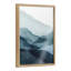 «Blue Mountain Range» par Amy Lighthall, art mural en verre encadré-1350402224