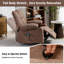 Fauteuil inclinable manuel pivotant avec chauffant et massage Knupp-86183568