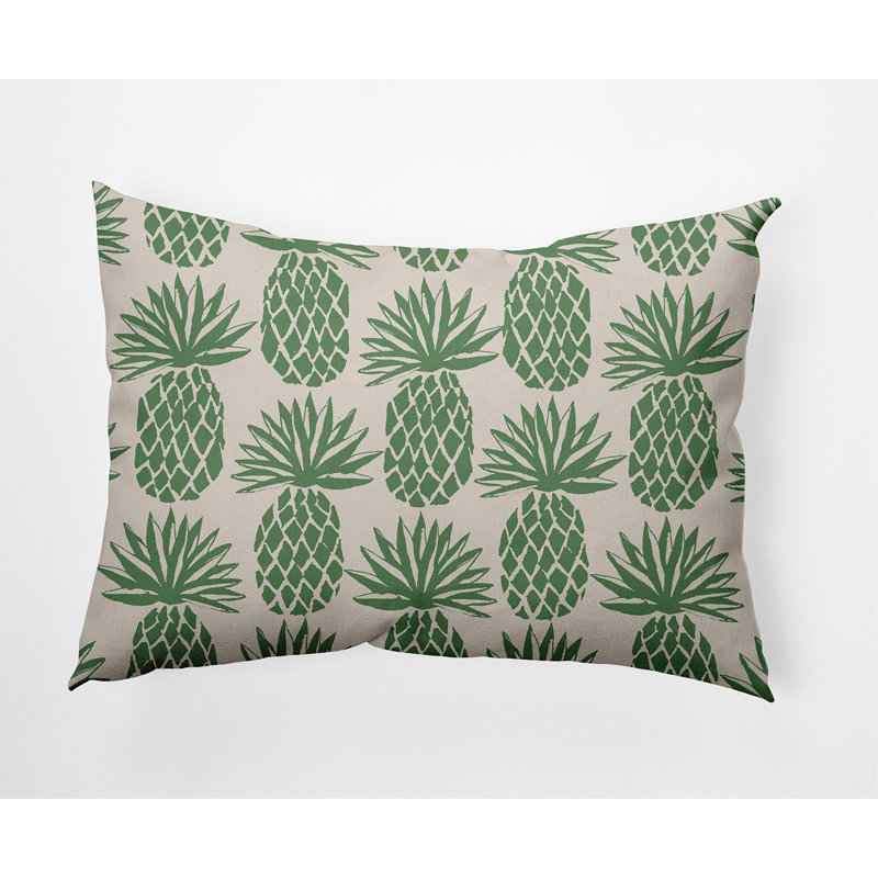 Coussin décoratif Pineapple Stripes, Sauge