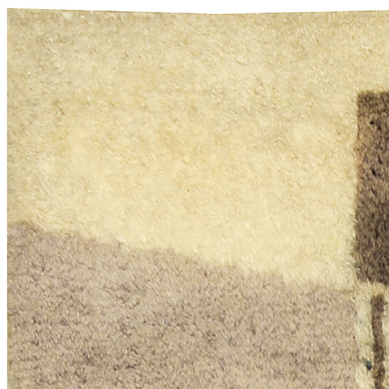 Vintage One-of-a-Kind Rectangle 4'9" x 6'6" Hand Knotted Area Rug