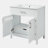 Bathroom Vanity with Ceramic Sink-573306756