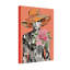 Plantes et fleurs, collage abstrait, mode, portrait avec accents floraux