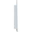 Triangle droit en PVC - conduit à pignon gauche avec cadre plat blanc-31468468
