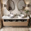 Meuble-lavabo mural 72 po avec comptoir en marbre-1077211993