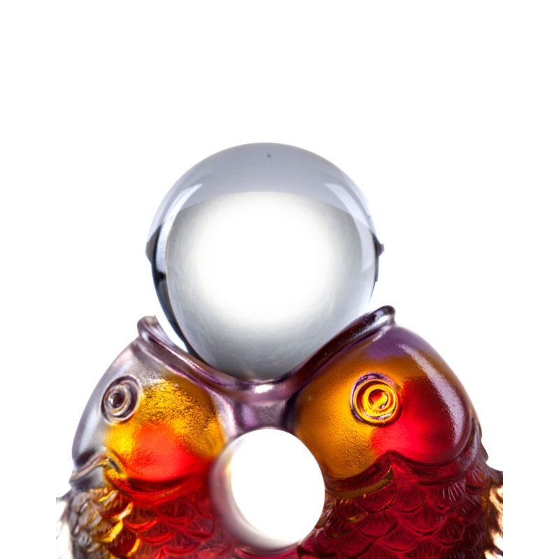 Fortune Fish Animals Figurines & Sculptures, Red