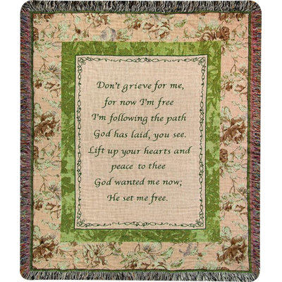 Manual Woodworkers & Weavers Dont Grieve Message Cotton Tapestry Throw Blanket 50 x 60 Decorative Throw