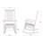 Ashbury Outdoor Solid Wood Porch Rocking Chair With Side Table And Cushion Set-1165703110