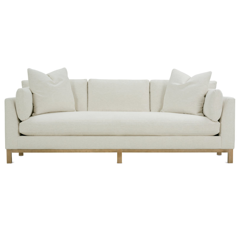 Boden 99'' Sofa Bench Cushion, Cream Polyester Blend