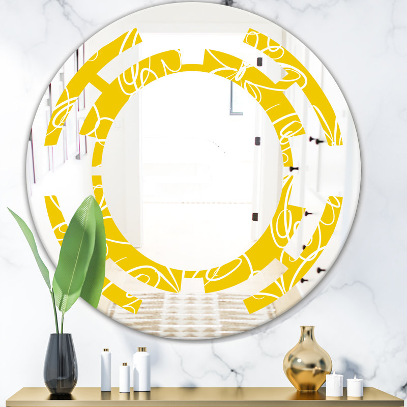 Miroir mural Whirl, H 23,6 po x l 23,6 po