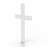Cross, Christian White Acrylic Plexiglass