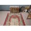 Tapis turc rétro à motif floral beige est un tapis tissé à la main unique pour une décoration intérieure élégante