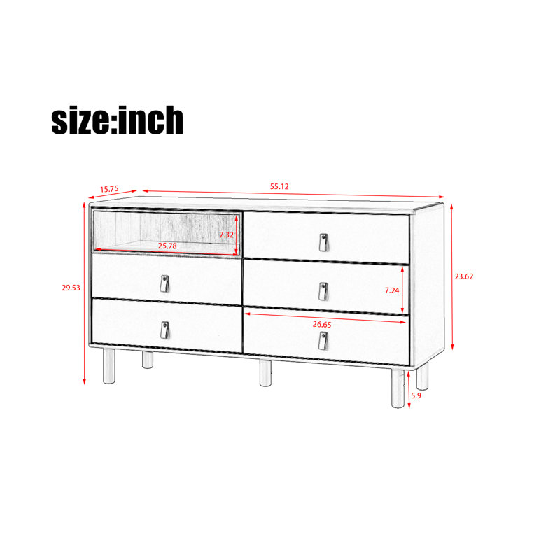 Avec armoire de rangement à 5 tiroirs, Bleu