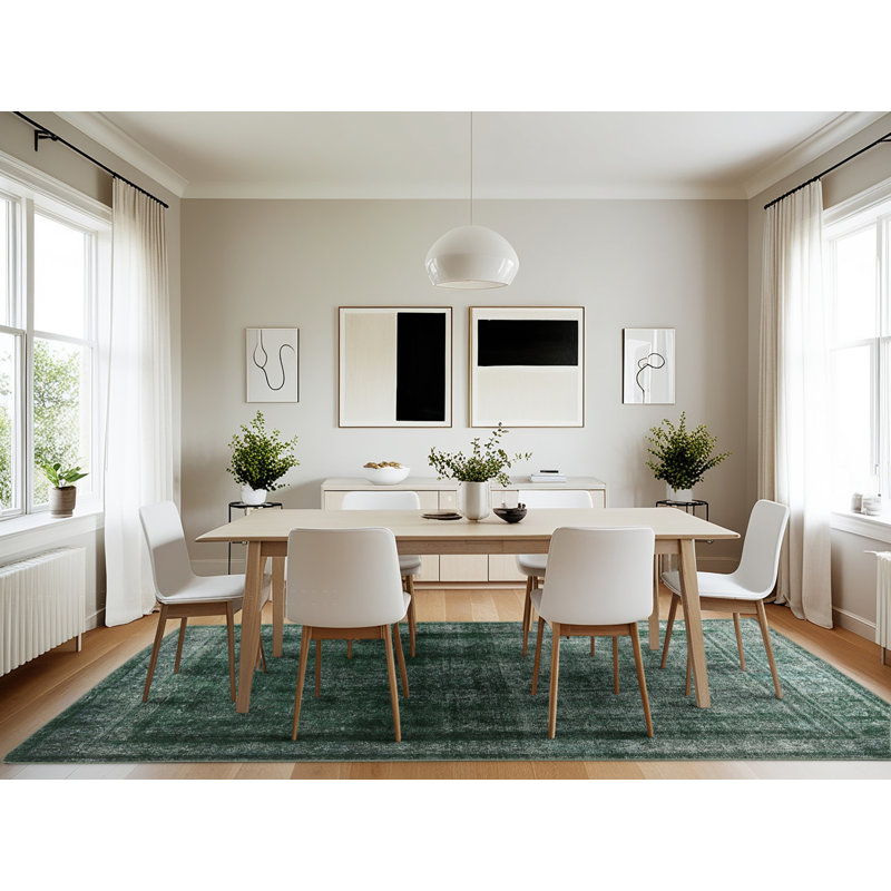 Tapis 100% traditionnel lavable à la machine 3243, Rectangle 7 pi x 10 pi
