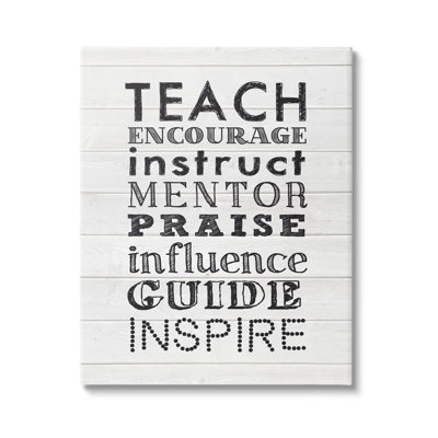 " Inspirational Teacher Classroom List " Graphic Art Print