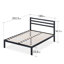 Christiano Metal Bed Frame with Headboard-20407042