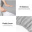 Pack of 4 Plain Dyed Fitted Sheets Microfiber | Soft and Breathable Microfiber Bedding for Ultimate Comfort & Easy Care-118042564-118042571