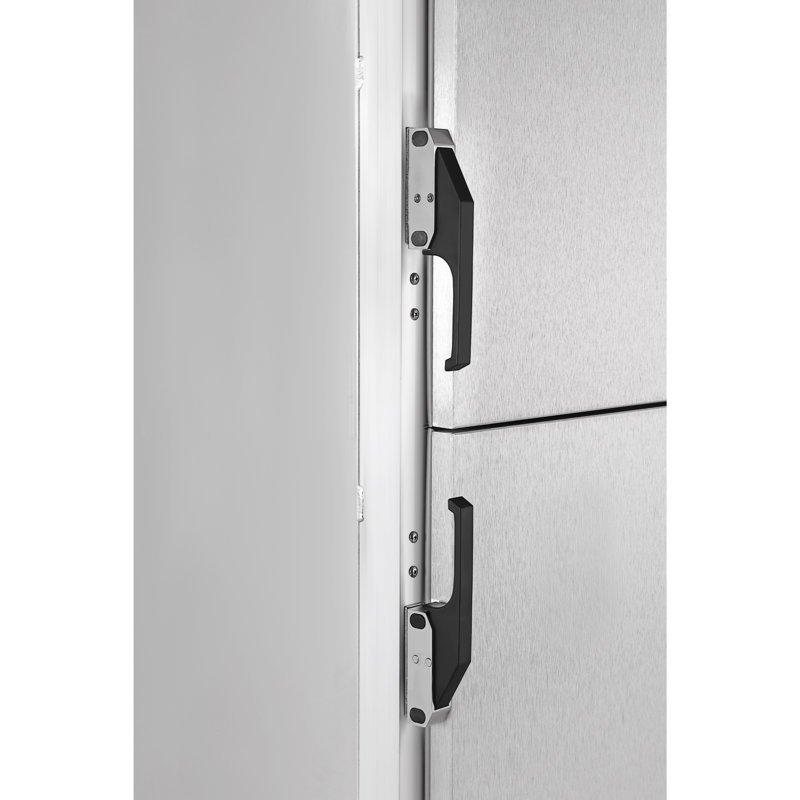 Armoire de maintien / d'épreuvage chauffée 33 po isotherme avec capacité de 36 plaques et portes hollandaises en argent massif (km-chp36-sidd)