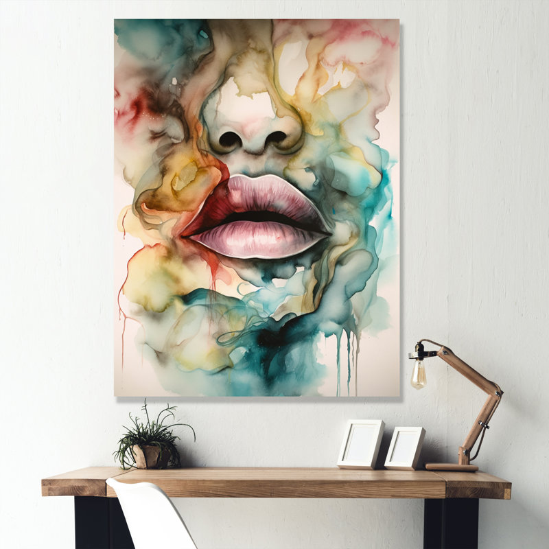 " Colourful Lips ", 20" H x 12" W x 1" D