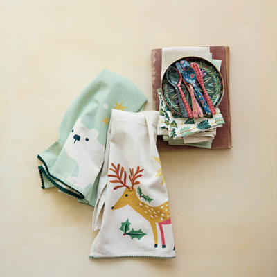 Botanical Fauna Cotton Linen Napkin Set