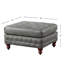 Repose-pieds standard rectangulaire en similicuir touffeté de 34 po de large Rigoverto-88632629