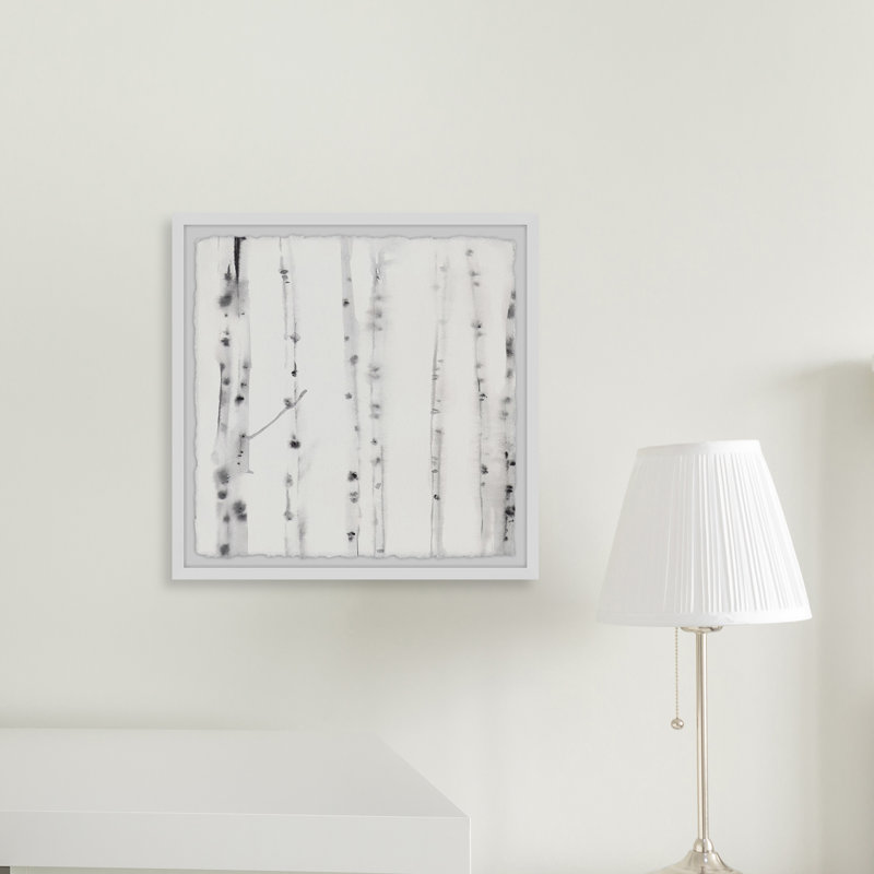 «Wood Patches» par Parvez Taj - peinture encadrée, H 24 po x l 24 po x P 1,5 po