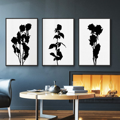 Pressed Memory I - Ensemble de 3 cadres flottants sur toile