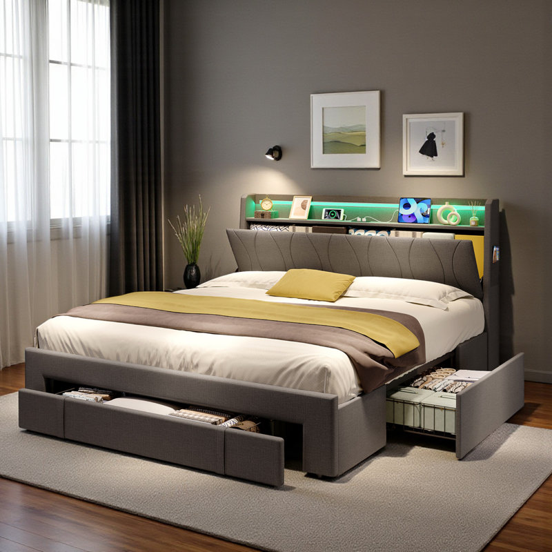 Upholstered Storage Bed