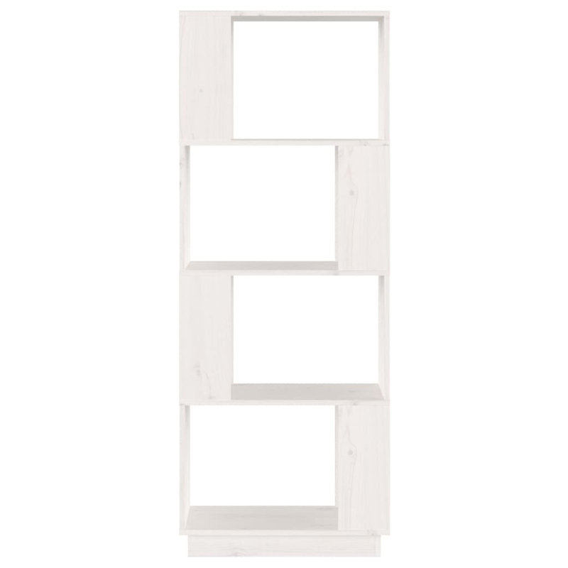 Giasone 132cm H x 51cm W Solid Wood Etagere Bookcase, White