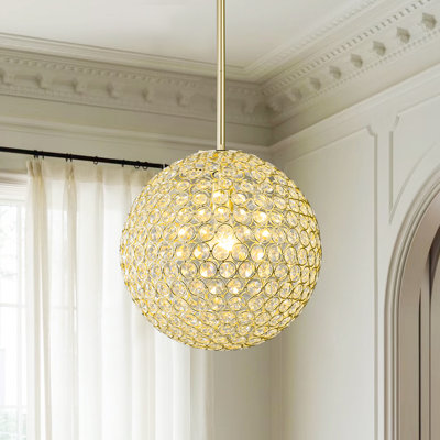 Luminaire suspendu moderne en cristal 1 lumière