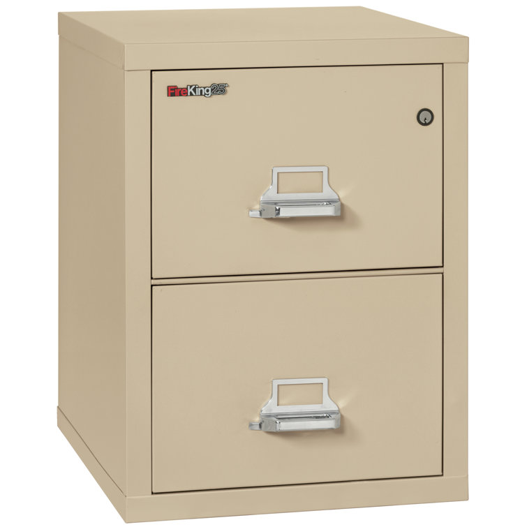 Fireproof 17.75'' Wide 2 -Drawer Steel File Cabinet