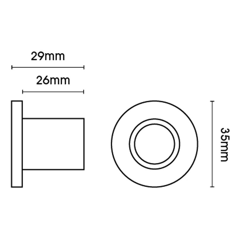 Mydah 3.5cm Bracket, Chrome