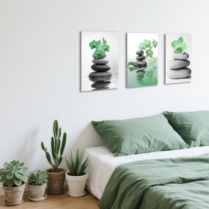 3 Piece No Frame Print on Canvas