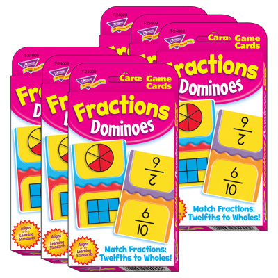 Trend Fractions Dominoes Challenge Cards