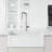 Parsons 18" H 1-handle Pull-Down 2-Function Sprayer Kitchen Faucet-100097150