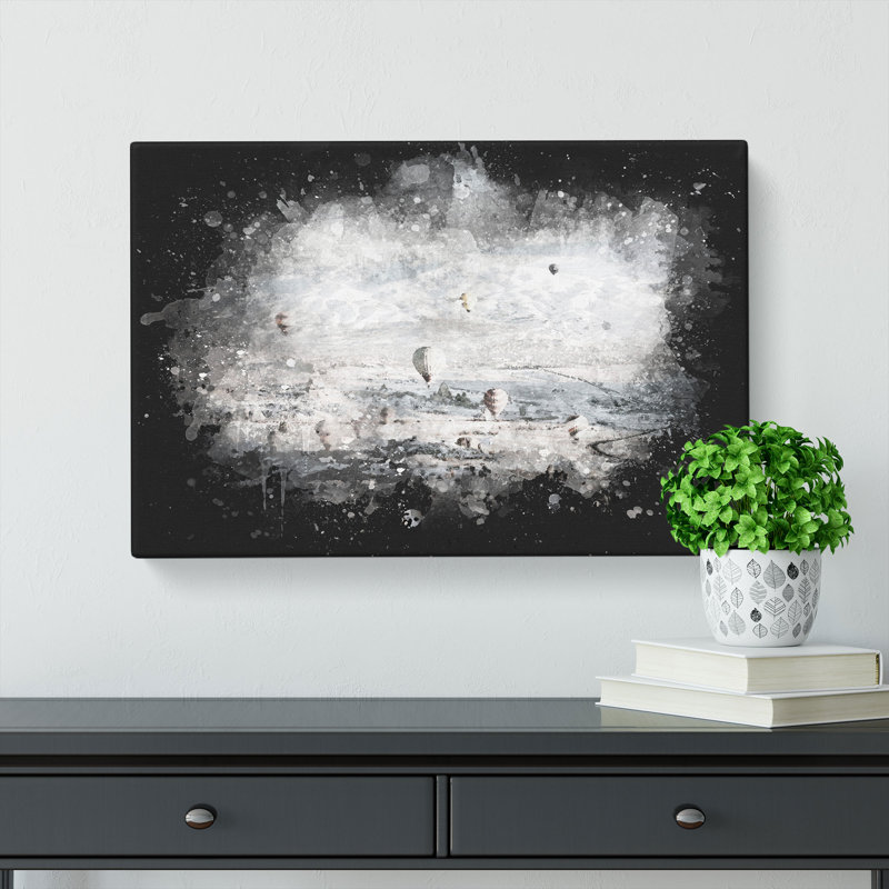 Hot Air Balloons Over Turkey - Wrapped Canvas Painting, 35cm H x 50cm W x 3cm D