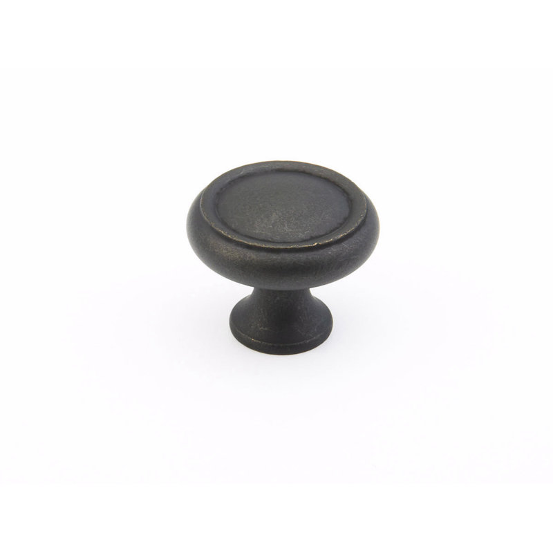 Traditional Round Knob, Distressed Bronze