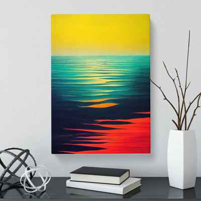 Seascape Ocean Colours - Wrapped Canvas
