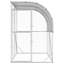 Poulailler argenté 78,74 x 78,74 x 84,65 po en acier galvanisé-899860312-899860319