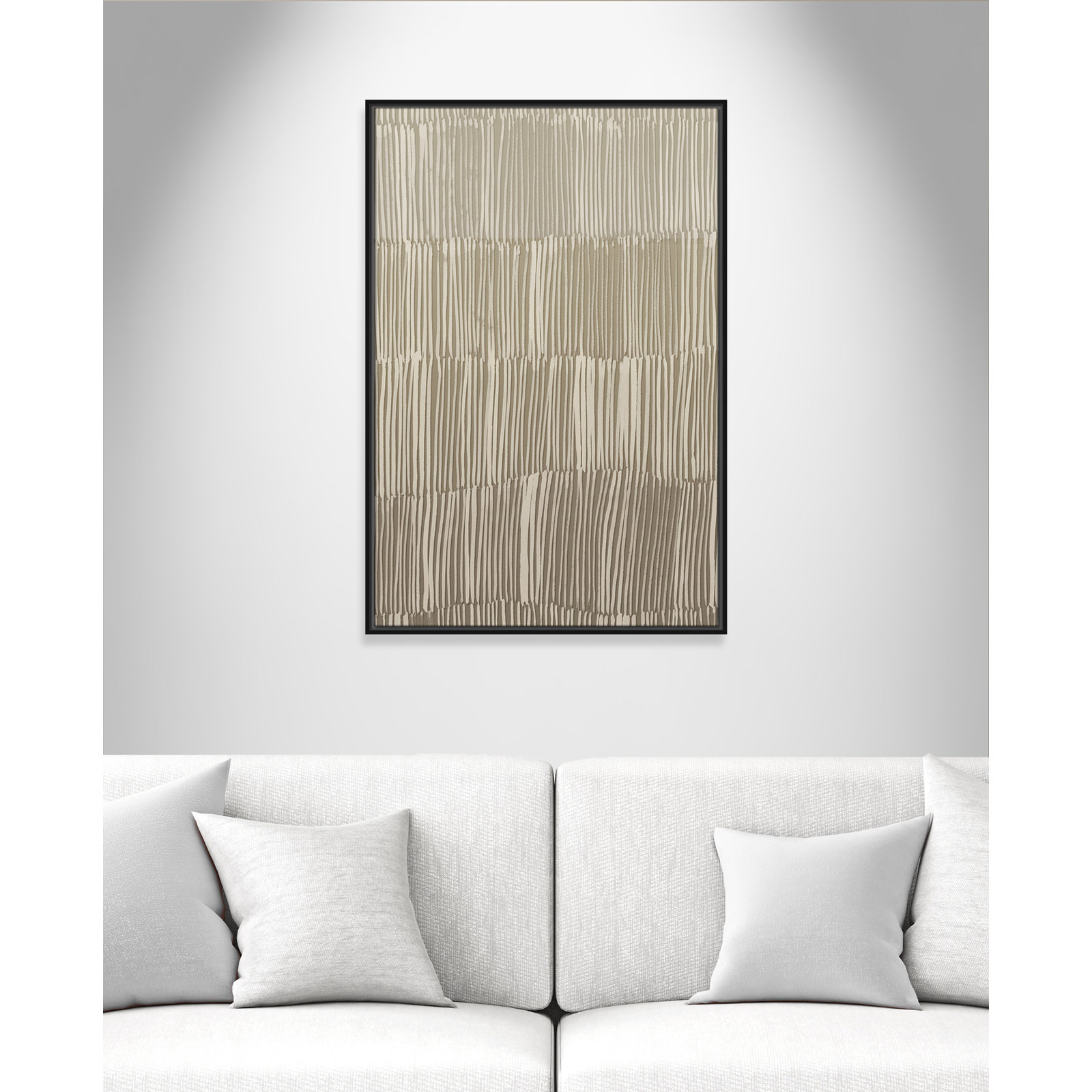 Linear Calm II Print by , 37.5" H x 25.5" W, Black Floater