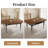 55.1'' Round Dining Table Set, Modern Kitchen Table for 4-6 Person, Steel Legs, Pedestal Dining Set with Dining Chair, Saving Space-115296625-115296624-122499343