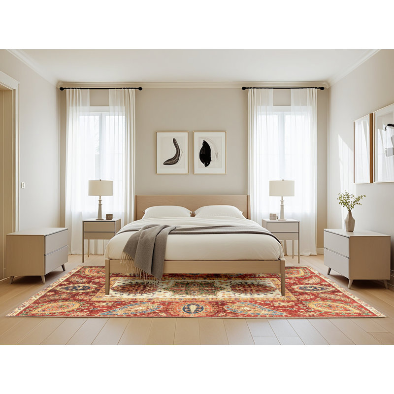 Tapis abstrait moderne 3378, Rectangle de 5 pi x 8 pi