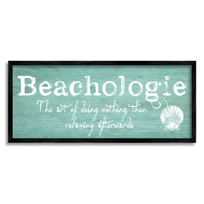 " Beachologie Weathered Sign Clever "