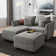 Manusite Convertible Modular Sectional Couch With Reversible Storage Chaise