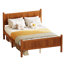 Lit en bois avec tête et pied de lit, lit plateforme pour chambre à coucher-624874401-624874402