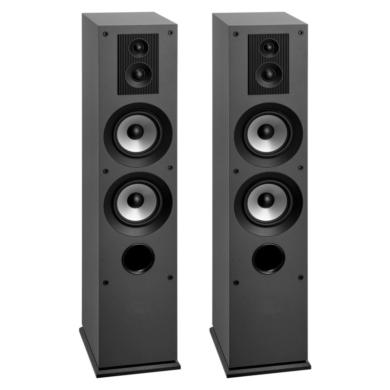 Floorstanding Speakers 3-Way Floor-Standing Tower Speakers 145W Peak Pair