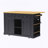 Large Kitchen Island with Drop Leaf,Power Outlet,Door Internal Storage Rack-1315239692