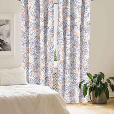 Sicely Semi Sheer Curtain Pair