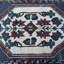 Tapis de bain turc rétro bleu Oushak