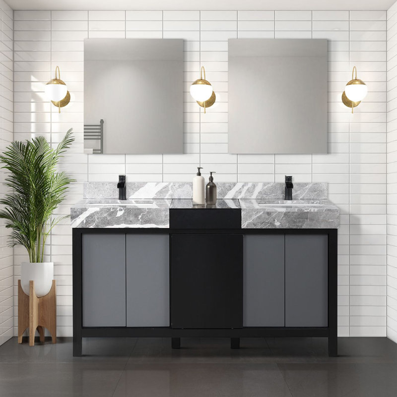 Meuble-lavabo de 60 po Lexora Zilara